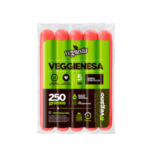 Salchicha Veggienesa 250gr 5 unidades  Marca Vegusta