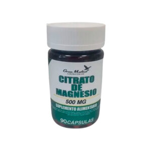 Citrato de Magnesio 500gr 90 Capsulas green Medical