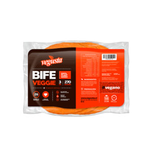 Bife Veggie Lomo 270gr 3unidades Marca Vegusta