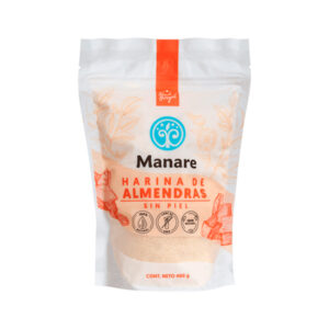 Harina de Almendra sin Piel 400gr Marca Manare
